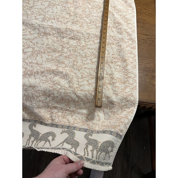 Vintage Creative Bath Tribal Giraffe Design Bath Towel Embroidered EUC - Picture 10 of 16